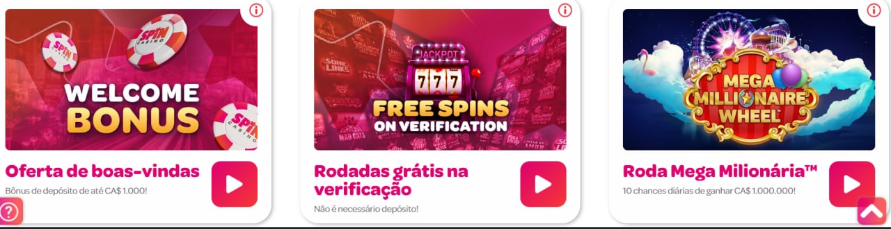 spin casino bonus
